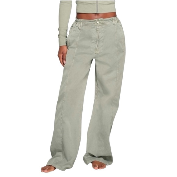 Skims Pant Women XL Outdoor Woven Cargo Wide Leg Baggy